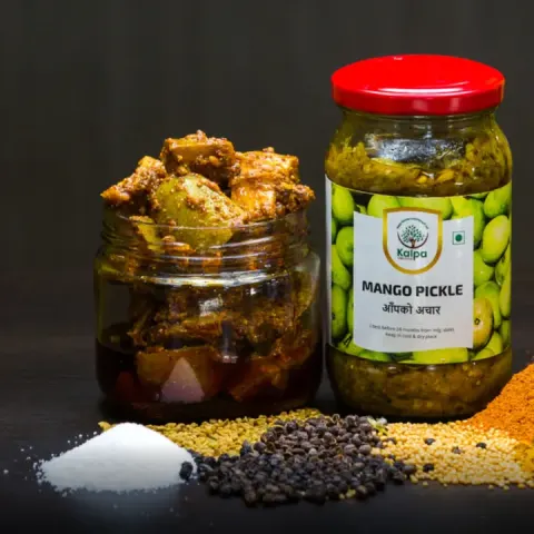 Mango pickle, sweet and sour, Kalpa Vrikshya